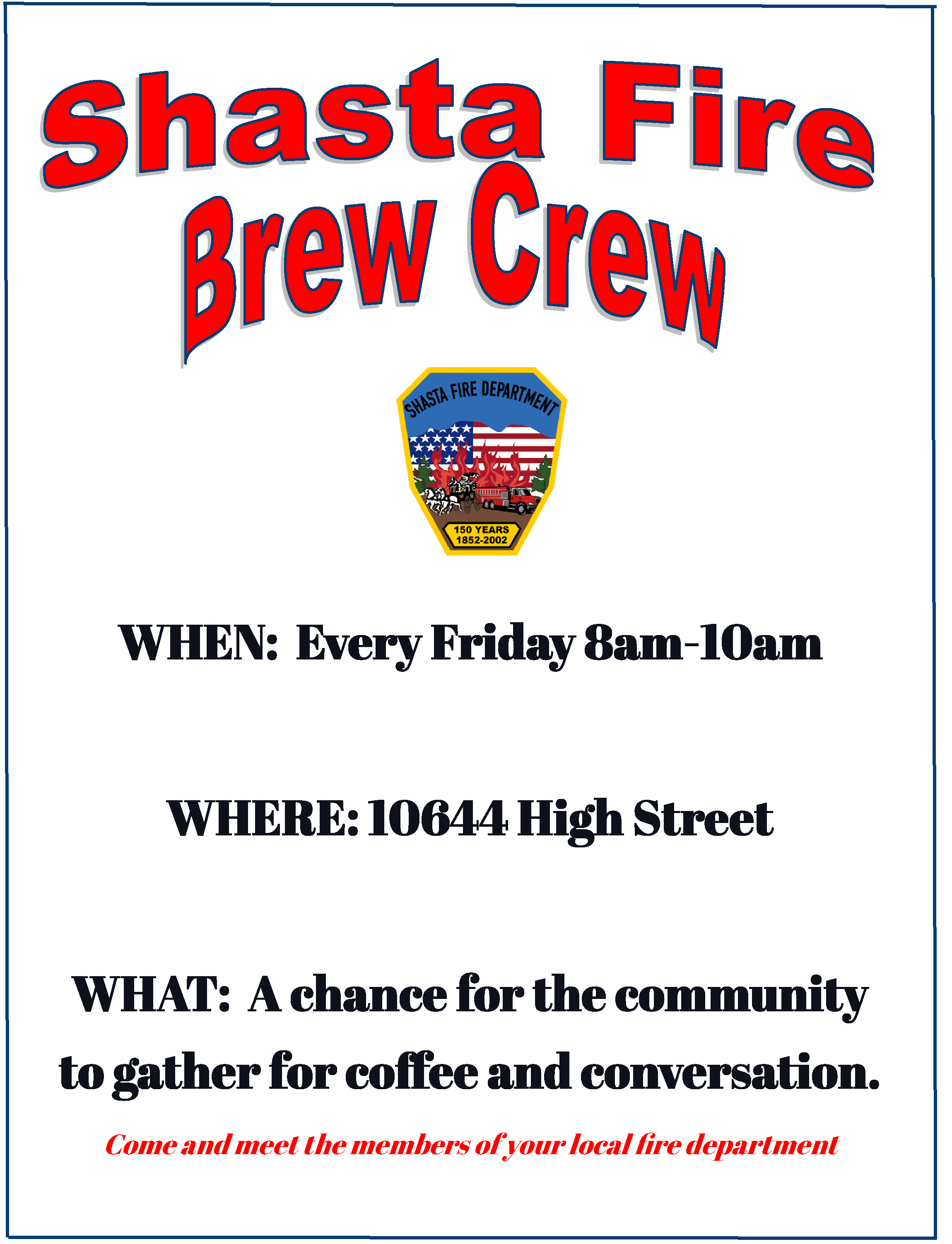 Shasta Brew Crew Flyer with link to PDF