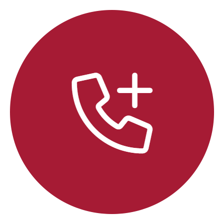 Phone + Icon with link to Contact page