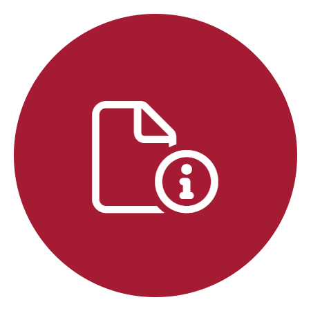 File with information I Icon with link to Contact page